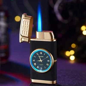 Inflatable Cigar Lighter Real Dial Blue Light Lighter Multifunctional Lighter - Picture 1 of 31