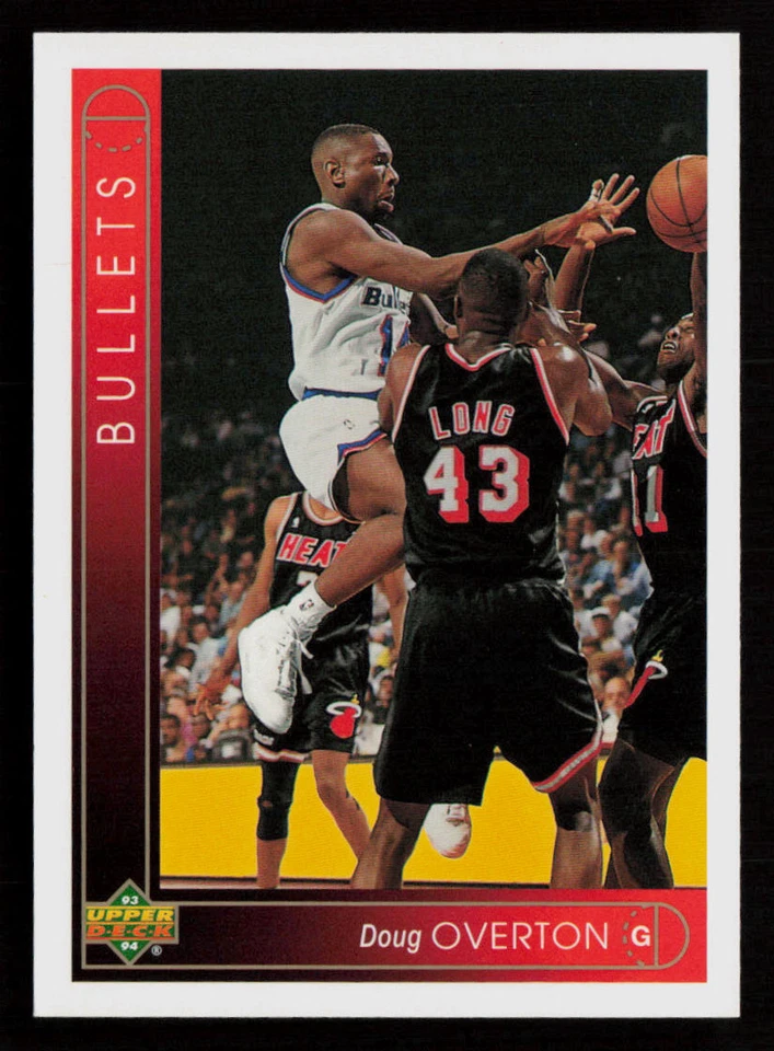 Doug Overton 1993-94 Upper Deck #326 Washington Bullets Basketball Card - Image 1 of 2