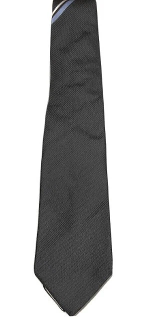 Corbata de seda maciza/rayas diagonales Valentino para hombre $150, gris Foto 1 de 1