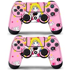 2 Packs PS4 Controller Dualshock Vinyl Decals Stickers Sailor Moon Crystal Anime