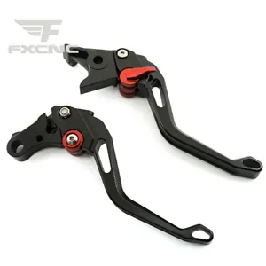 FXCNC 3D Rhombus Clutch Brake Hollow Levers For Benelli BN125 Adjustable Black - Picture 1 of 12