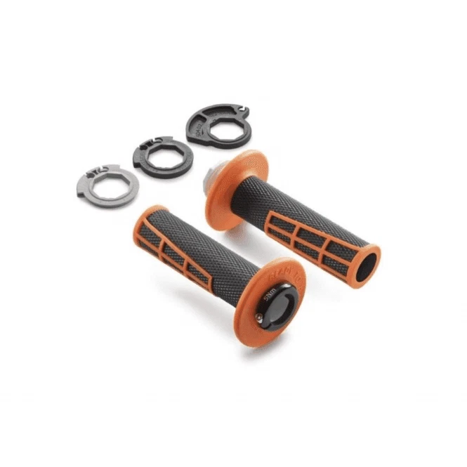 Empuñaduras ODI Genuinas KTM EXTREMO ABIERTO Bloqueo Medio Waffle 2T y 4T - KTM Negro/Naranja Foto 1 de 1