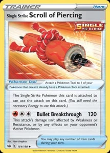 Single Strike Scroll of Piercing (154/280) Chilling Reign LP REVERSE HOLO - Picture 1 of 1