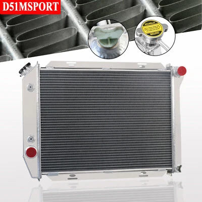 4 Row Aluminum Radiator For 1967 1968 Ford Thunderbird/ Galaxie 500 / LTD V8 - Image 1 of 4