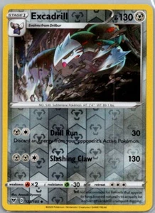 2020 Sword & Shield - Vivid Voltage Excadrill Stage 1/Uncommon #122 - Picture 1 of 2
