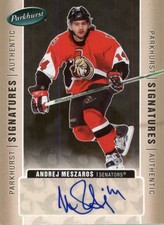 2005-06 Parkhurst Signatures #AM Andrei Meszaros Autograph