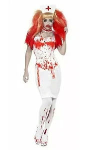Blood Drip Nurse Halloween Fancy Dress 21952 Large Smiffy's UK 16 - 18 - Picture 1 of 3