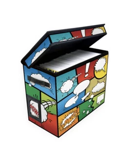NEW❗️BCW COMIC BOOK STORAGE TOTE-FOLDAWAY-ART-POW💥HOLDS 125-150 BOOKS✅ - Picture 1 of 12