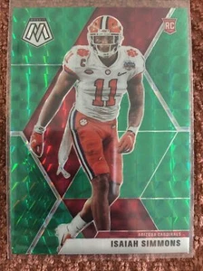 2020 MOSAIC GREEN PRIZM #245 ISAIAH SIMMONS RC ARIZONA CARDINALS - Picture 1 of 2