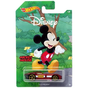 Hot Wheels Disney Mickey Mouse Fast Felion #1/8 con fecha 2017 Diecast Car Speedster - Imagen 1 de 4