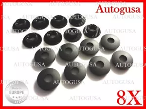 8X NEU VOLVO SCHWARZ AUTOMATTENCLIPS BEFESTIGUNGSGRIFFE TEPPICHKLEMMEN BODENHALTER - Bild 1 von 6