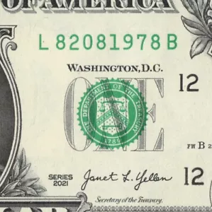1978 YEAR Date Note Fancy Serial Number One Dollar Bill L 82081978 B FW CU - Picture 1 of 12