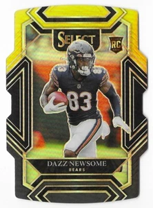 Dazz Newsome 2021 Panini Select Black and Gold Prizm Die-Cut Rookie #298 Bears - Picture 1 of 2