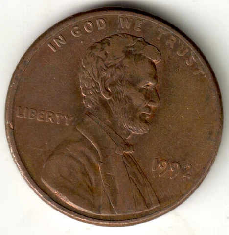USA - 1992P - Lincoln Memorial Cent - #7516 Cover