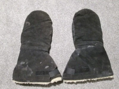 Luvas Goodwear Camurça Grande Sherpa Forrada Mitens Vintage Inverno Roupa de Trabalho - Imagem 1 de 4