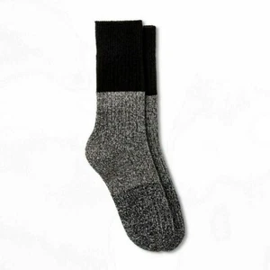 Calzini Warm Essentials by Cuddl Duds Leg Layering Crew a costine colorblock 4-10 nuovi - Foto 1 di 4