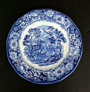 Vintage Liberty Blue Monticello Staffordshire England Bread & Butter Plate 5.75" - Picture 1 of 4