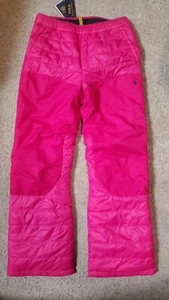 NWT Polo Ralph Lauren Water Repellent Snow Ski Pants Pink Kids Size L (14-16) - Picture 1 of 9