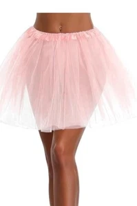 Tutu 3-Layer 40cm Flared Tulle Skirt for Cosplay, Parties, and Dance Pink - Picture 1 of 3