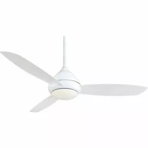 Minka Aire F477L-WH Concept I Wet White 58" Outdoor Ceiling Fan + Wall Control - Picture 1 of 1
