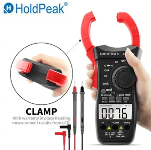 HoldPeak Clamp Multimeter Auto Range AC/DC Tester AC INRUSH CURRENT Amperemeter - Picture 1 of 12