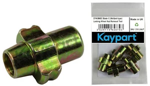 5 X Herramienta de extracción de tuercas de rueda de bloqueo Dynomec Blade C McGard Franklin AFT014 AFT25 - Imagen 1 de 2