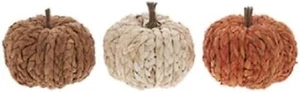 Mix zucche intrecciate decorazione tavolo casa autunno 3 pezzi - Foto 1 di 1