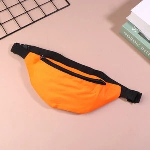 Orange Oxford Waterproof Waist Bag Fashion Crossbody Chest Bag Cycling Belt Bag - Bild 1 von 12