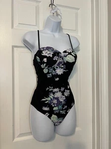 CUPSHE NUEVO CON ETIQUETAS Sujetador Acolchado Elástico Negro con Correas Desmontables Talla M - Imagen 1 de 12