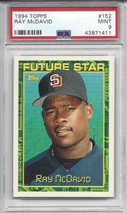 pop 1 - 1994 Topps #152 Ray McDAVID - PSA 9+++ Padres (no 10s)