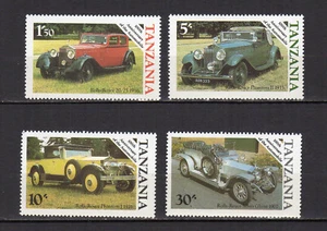 Tanzanie 1986 centenaire de l'auto Rolls-Royce série 4 timbres neufs /TE3331 - Bild 1 von 1