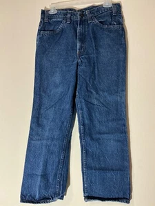 Vintage Levis 919-0216 Straight Legs Orange Tab Blue Jeans 32x27/5 - Picture 1 of 3