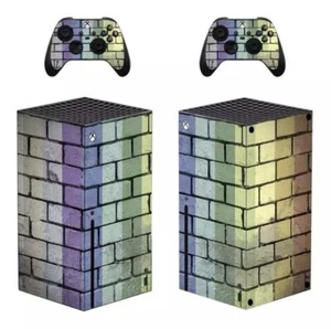 PEGATINA PROTECTORA DE CALCOMANÍA CUBIERTA ENVOLVENTE CON PIEL DE VINILO DISEÑO DE PARED DE LADRILLO Xbox serie X - Imagen 1 de 1