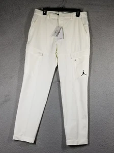 Nike Golf Air Jordan ADV Pantaloni da Golf Uomo 32x30 Slim Repel Sail Nero DZ0542-133 - Foto 1 di 11
