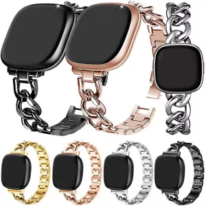 Cowboy Stainless Steel Metal Band for Fitbit Versa 3 4 Sense 2 Smart Watch Strap - Picture 1 of 28