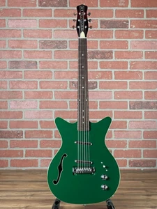 Danelectro Fifty Niner DC Semi-hollowbody Electric Guitar - Jade Top - Picture 1 of 10