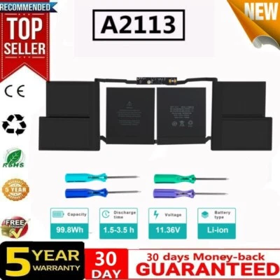 ✅A2113 Battery for MacBook Pro 16" A2141(2019 2020 Version) EMC 3347 MVVL2LL/A - Image 1 of 4