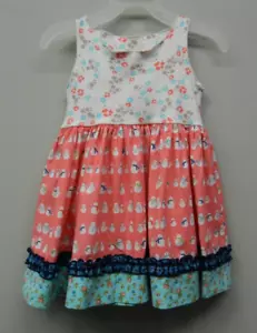 Matilda Jane Platinum Christmas Tank Dress Snowmen size 18 months - Picture 1 of 6