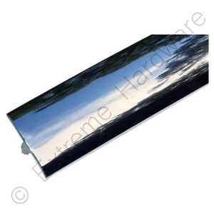 Borde de plástico moldeado en T cromado 3/4" 18 mm para máquina arcade gabinete cámper - Imagen 1 de 2