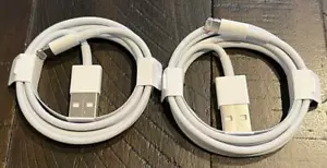 2-Pack Charge & Sync Cables 3FT for iPhone/iPad -MXLY2AM/A 100% GENUINE ORIGINAL - Zdjęcie 1 z 1