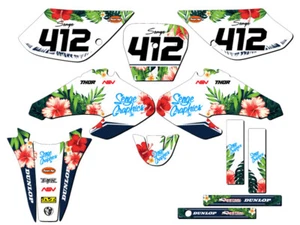 2001-2004 XR 80 TROPIC White Senge Graphics Kit Compatible with Honda - Picture 1 of 10