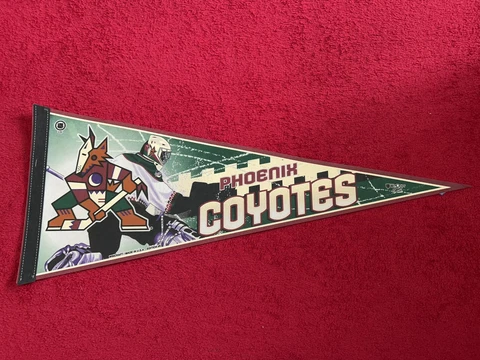 Vintage PHOENIX COYOTES NHL FELT PENNANT Wincraft USA Made Edition #5 Cover