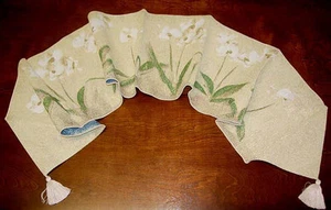 Paperwhite Orchid Tapestry Table Runner ~ Artist Cheri Blum - Picture 1 of 1