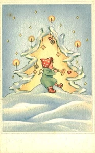 Carte postale ancienne fantaisie Bonne Année - Picture 1 of 2