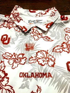 REYN SPOONER Polo Style Poly/Elasthan 2XL PERFORMANCE Shirt OKLAHOMA UNIVERSITY - Bild 1 von 5
