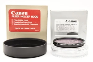 [NEAR MINT in Box] Canon Circular Polarizing Filter 58mm PL-C,Filter Holde JAPAN - Picture 1 of 8