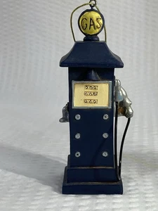 Retro Zapfsäule Weihnachtsschmuck 4" blau Verwendung für eine Auszeichnung, Modell oder Dekoration - Bild 1 von 7