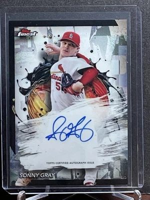 2024 Topps Finest #FA-SG Sonny Gray Finest Autographs Refractor Parallel - Image 1 of 2