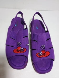 Grasshoppers by Keds Amelia III Slingback Slipper flach Gr. 7M rot Mütze Society - Bild 1 von 5