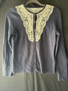 Sarah Spencer Damen S 100% Merinowolle Pullover Strickjacke Vintage Y2K Whimsygoth - Bild 1 von 8
